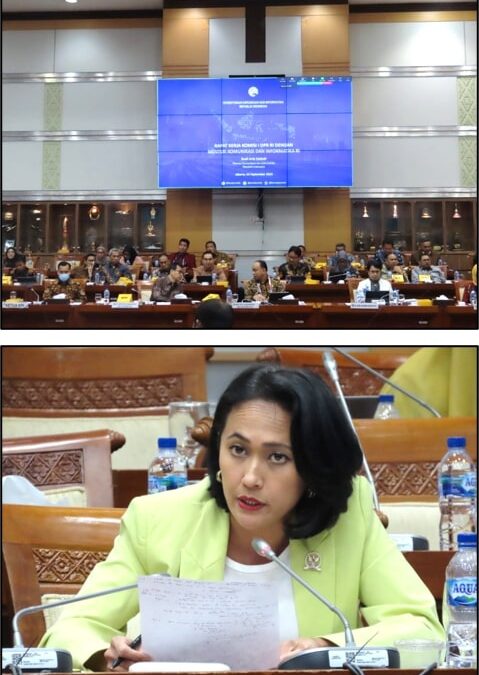 Rapat Kerja Komisi I membahas Rencana Kerja dan Anggaran Tahun Anggaran 2024 untuk Kemenkominfo, KPI, KIP, dan Dewan Pers