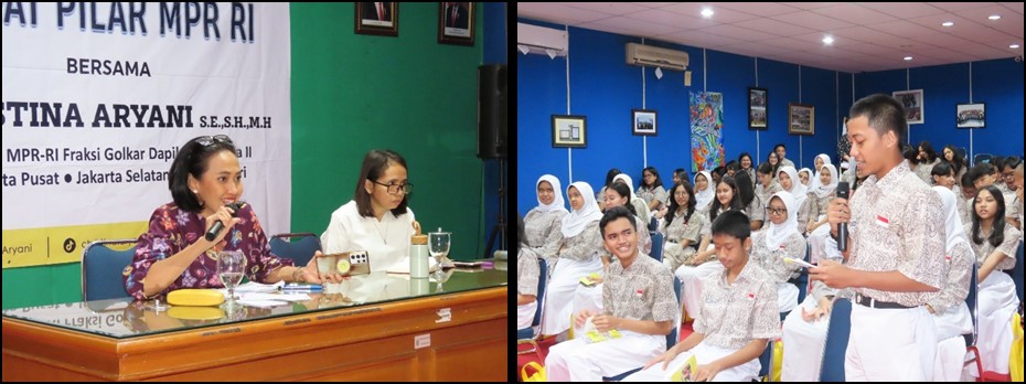 Sosialisasi 4 Pilar ke SMA N 28 Jakarta